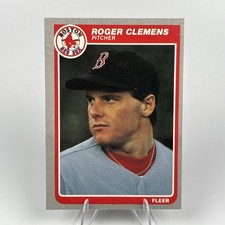 1985 Fleer #155 Roger Clemens Rookie Card RC Red Sox picture