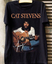 NEW Cat Stevens signed black T-shirt Unisex Tee All sizes S-5Xl picture