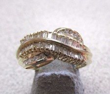 Spectacular 14k Gold Diamond Ring 1.00 ctw  Size 7  MAKE OFFER picture