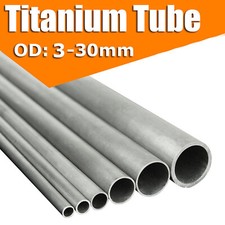 4~30mm OD Gr2 Titanium Tube High Intensity Industrial Ti Pipe 300/400/500mm Long picture