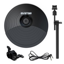 Dual-Zone Electronic Drum Cymbal Pad with Choke, Arm, Clamp & Cable picture