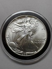 1986 First Year Of Issue American Silver Eagle BU in Airtite picture