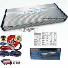 HIFONICS BXX4000.1D BRUTUS 4000W 1-OHM STABLE ULTRA-FI MOSFET 1-CH AMP + AMP KIT picture