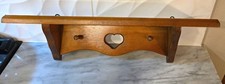 Vintage Cottagecore Heart Cutout Wood Shelf picture