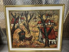 Henri D’Anty French Modernist School Of Paris Oil Painting Mid 20th C. picture