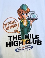 Vtg Hook-ups Style Anime Girl Tshirt XL Trump Marina Hotel Casino Mile High Club picture
