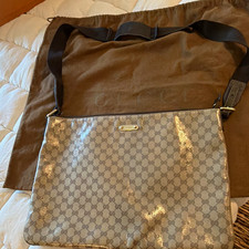 Authentic Gucci GG Crystal  Messenger Bag Beige/Brown, includes Dust Bag picture