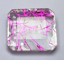 112.65 Ct Emerald Pink Rutilated Quartz Certified Transparent Loose Gems 5AOZ picture