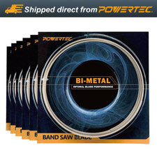 POWERTEC 32-7/8 Inch Bandsaw Blades, 1/2