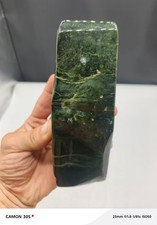 1KG Natural Nephrite Jade Polished Stone Display Specimen Green Gemstone picture