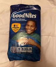 GoodNites Vintage Rare Boys Bedwetting Underwear L-XL 60-125 lb 12ct Skateboard picture