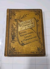 Gaskell's Compendium of Forms 1881 Antique Victorian Etiquette Penmanship Book picture