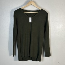 NWT Talbots Green Pullover Sweater Women’s Small V-Neck Long Sleeve picture