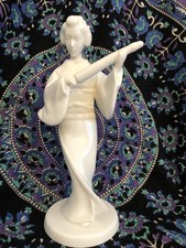 vtg blancde chine geisha tea ceremony figurine noritake nippon toki kaisha japan picture