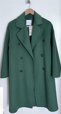Mango MNG Handmade Green Wool Coat Women - new with tag picture
