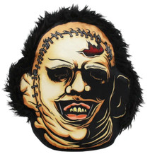 NEW Creepy Co. Texas Chainsaw Massacre LEATHERFACE PILLOW Plush Cushion Horror picture