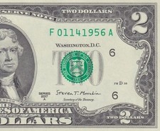 01141956 | JANUARY 14 1956 | FANCY BIRTHDAY ANNIVERSARY SERIAL | GEM UNC picture