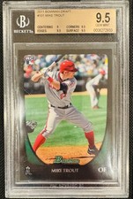 2011 Bowman Draft Mike Trout #101 Rookie RC BGS 9.5 Gem Mint Angels picture
