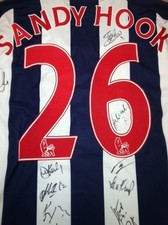 Signed West Bromwich Albion Home Shirt - #26 Sandy Hook picture