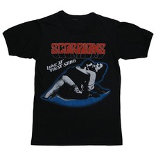 90s Scorpions Band Love at First Sting Album Cover Shirt Cotton Unisex S-4XL picture