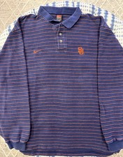 Nike Team Apparel Syracuse University Long Sleeve Polo Shirt Mens Sz XL picture
