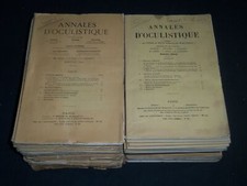 1910-1919 ANNALES D'OCULISTIQUE MAGAZINE LOT OF 60 + 4 VOLUMES - R 1106 picture