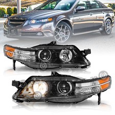 For 2004-2008 Acura TL Type-S Model HID Xenon Headlights Assembly Pair 04-08 picture