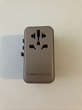 MOMAX Universal Travel Adapter Worldwide 170W GaN, 3 USB-C PD & 1 170 W, Gold picture