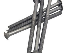 50 1/2-13 X 10 Hot Dipped Galvanized Carriage Bolts With Flat Washers & Hex Nuts picture