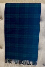 Vintage Deadstock Pendelton Black Watch Tartan 100% Virgin Wool Scarf NWT Look picture