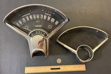ORIGINAL 1955/56 CHEVROLET SPEEDOMETER & GAUGE CLUSTER + GRILL & BEZEL #3717180 picture