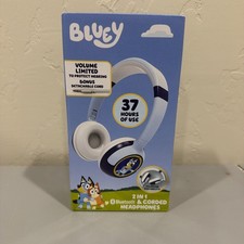 eKids Bluey Bluetooth Headphones for Kids Wireless Headphones with Microphone picture