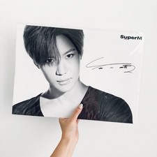 SuperM Taemin Autographed Music Poster Signed 29.7 x 42 cm (A3) picture