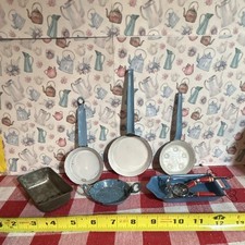 Antique Toy Enamelware Cooking Dishes picture