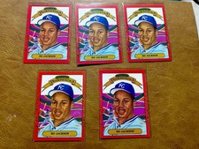 Baseball Cards (5) 1989 Leaf  Donruss Bo Jackson Errors  picture