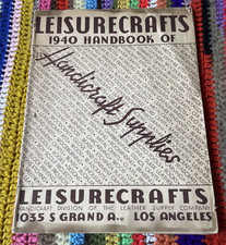 Leisurecrafts 1940 Handbook Leathercraft Supplies Tools Catalog Los Angeles picture