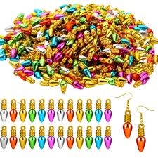 250 Pcs Mini Bulbs Beads for Crafts Light Beads Charms for Jewelry Making Tiny B picture