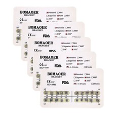 1-100pack Dental orthodontic mental bracket brace standard roth slot 022 345hook picture