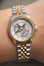 Women’s Order of the Eastern Star OES Watch - Two-Tone Gold Silver  picture