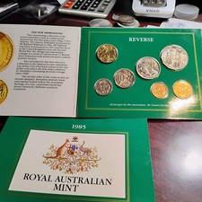 AUSTRALIA - 1985 ~ MINT SET ~ BU ~ 7 COINS ~ MINT PACKAGING picture