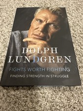 Fights Worth Fighting by Dolph Lundgren SIGNED 1st/1st HC DJ 2026 Memoir picture