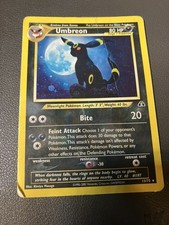 Pokemon Umbreon 13/75 Holo Rare Neo Discovery Unlimited Holo 2001 DAMAGED picture