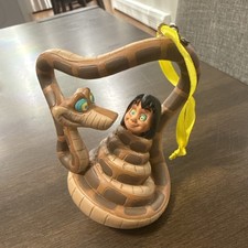 Rare Disney Store 2016 Sketchbook Christmas Ornament Jungle Book Mowgli Kaa picture