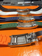 20mm silicone rubber watch strap wristband fits Rolex oysterflex selling each picture