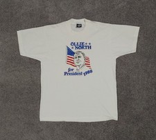Ollie North For President 1988 T-Shirt Size: Large ·  picture