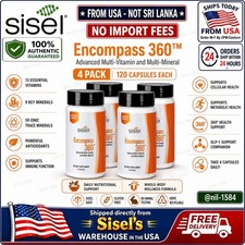 4x Sisel Encompass 360 Multivitamin Mineral Immune Energy Support 120 Capsules🔥 picture