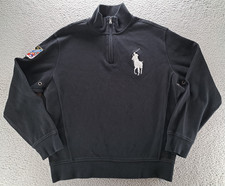 VTG Polo Ralph Lauren Big Pony 1/4 Zip Sweatshirt Mens Large 1933-34 Ski Patch picture