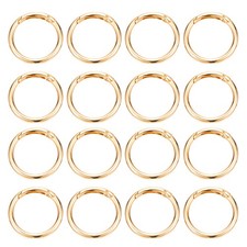16 Pcs Metal Spring O Rings Rack Plating for Bag Charm 1.5