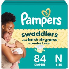 Pampers Swaddlers Diapers, Fragrance Free, Hypoallergenic, Absorbent, Skin Safe picture