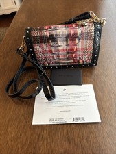 NWT$275 Brahmin Minuette Multi Merryweather Lthr Crossbody Credit Card Wallet picture